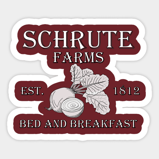 Schrute Farms Sticker by Sci-Emily